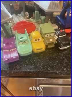 Fisher Price Disney Cars GeoTrax Radiator Springs World Race Track R/C Set Lot