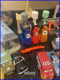 Fisher Price Disney Cars GeoTrax Radiator Springs World Race Track R/C Set Lot