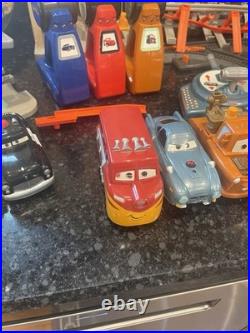 Fisher Price Disney Cars GeoTrax Radiator Springs World Race Track R/C Set Lot