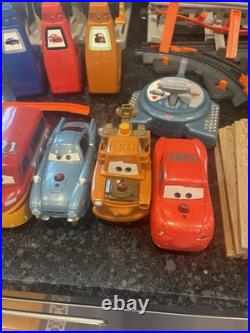 Fisher Price Disney Cars GeoTrax Radiator Springs World Race Track R/C Set Lot
