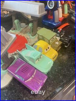 Fisher Price Disney Cars GeoTrax Radiator Springs World Race Track R/C Set Lot