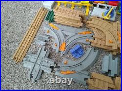 Fisher-Price GeoTrax Train Set Track Parts Pieces Cargo Cars Lot of 76 Tracks