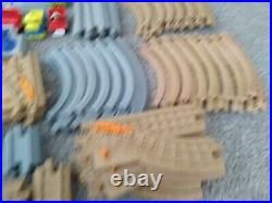 Fisher-Price GeoTrax Train Set Track Parts Pieces Cargo Cars Lot of 76 Tracks