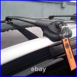 Fit Citroen C3 AIRCROSS SUV 2018-2023 Cross Bars Roof Rack Black Set Roof Bars