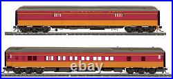 HO MTH Milwaukee Road 2 Car Heavyweight Passenger Set for 2 Rail Track 80-40011