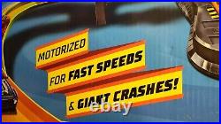 HOT WHEELS ACTION COLOSSAL CRASH RACE CAR TRACK SET Over 5 Ft Long Track