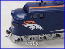 Hawthorne Village Bachmann Denver Broncos Train Engine Car Track Set HO NFL Hawthorne Village Bachmann Denver Broncos Train Engine Car Track Set HO NFL