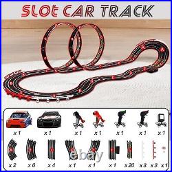 High-Speed Electric Powered Super Loop Speedway Slot Car Race Track Set, Two