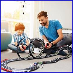 High-Speed Electric Powered Super Loop Speedway Slot Car Race Track Set, Two