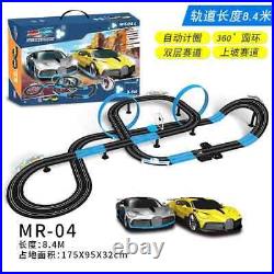 Hot Electric Railway Track Toy Set Double Remote Control Car Racing Track Toy