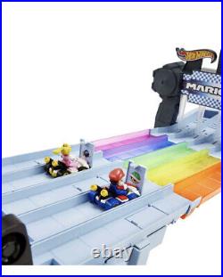 Hot Wheel Mario Kart Rainbow Road Track Set GXX41, New In Box