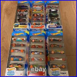 Hot Wheels 1/64 mini car toy 5 packs 6 sets TRACK BUILDER, ACTION