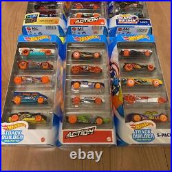 Hot Wheels 1/64 mini car toy 5 packs 6 sets TRACK BUILDER, ACTION