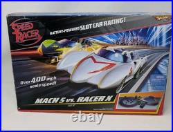 Hot Wheels 2008 Speed Racer Super Grand Prix Slot Race Track Set Complete