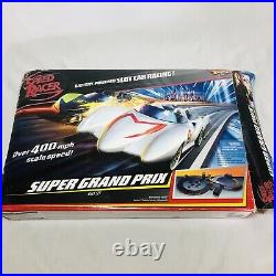 Hot Wheels 2008 Speed Racer Super Grand Prix Slot Race Track Set With Both Cars