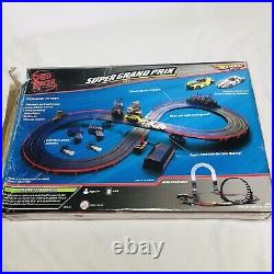 Hot Wheels 2008 Speed Racer Super Grand Prix Slot Race Track Set With Both Cars