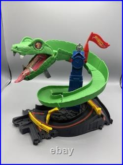 Hot Wheels 4 Track Set Bundle City Cobra, Mega Car Wash, Tire Shop, Turbo Jet