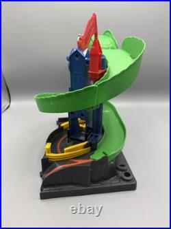Hot Wheels 4 Track Set Bundle City Cobra, Mega Car Wash, Tire Shop, Turbo Jet