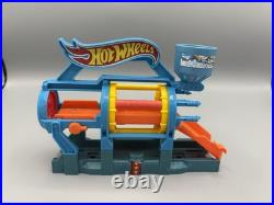 Hot Wheels 4 Track Set Bundle City Cobra, Mega Car Wash, Tire Shop, Turbo Jet