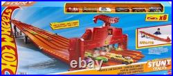 Hot Wheels 6-Lane Raceway Track Set with Lights Sounds 6 Cars 8ft Track