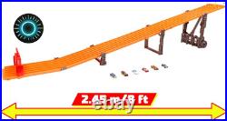 Hot Wheels 6-Lane Raceway Track Set with Lights Sounds 6 Cars 8ft Track US ONLY