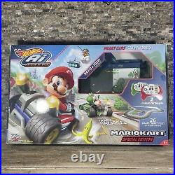 Hot Wheels AI Mario Kart Smart Track Special Edition Track Set Complete Working