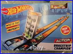 Hot Wheels Action Dragstrip & Hill Climb Champion Track Set Lot 164 2019