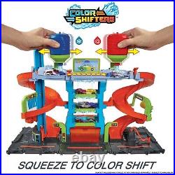 Hot Wheels Car Wash Works With Real Water Color Shifters Die Cast Matchbox Set