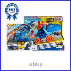 Hot Wheels City Toy Car Track Set, Ultimate T-Rex 164 Scale, Multicolor