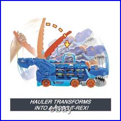 Hot Wheels City Toy Car Track Set, Ultimate T-Rex Transforms into Stomping Dino