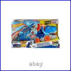 Hot Wheels City Toy Car Track Set, Ultimate T-Rex Transforms into Stomping Dino