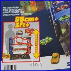 Hot Wheels City Ultimate Garage Track Set Wt 2 Die-Cast Cars & Car-Eating Dragon