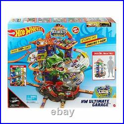 Hot Wheels City Ultimate Garage Track Set with 2 Toy Cars, Multi