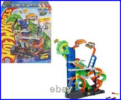 Hot Wheels City Ultimate T-Rex Garage Trackset New Toy Toy Car