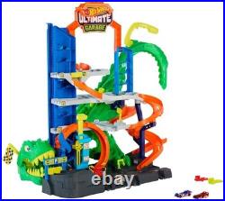 Hot Wheels City Ultimate T-Rex Garage Trackset New Toy Toy Car