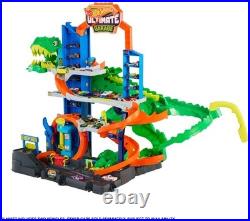 Hot Wheels City Ultimate T-Rex Garage Trackset New Toy Toy Car
