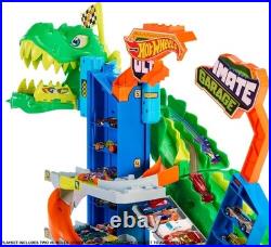 Hot Wheels City Ultimate T-Rex Garage Trackset New Toy Toy Car
