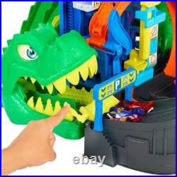 Hot Wheels City Ultimate T-Rex Garage Trackset New Toy Toy Car