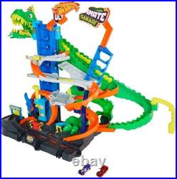 Hot Wheels City Ultimate T-Rex Garage Trackset New Toy Toy Car