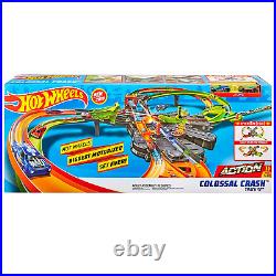 Hot Wheels Colossal Crash Track Set Car Toy Playset Speed Booster Christmas Gift