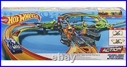 Hot Wheels Colossal Crash Track Set Figure 8 Track Set Competitive Play Aeria