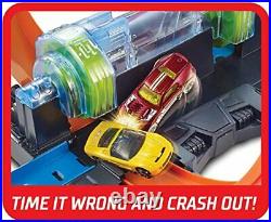 Hot Wheels Criss Cross Crash Motorized Track Set Toy Gift 5 6 7 Year Old Boy Kid
