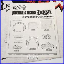 Hot Wheels Criss Cross Crash Track Set 1978 Complete with Cars Flat Out 442 Torino