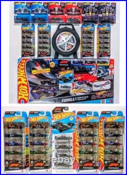 Hot Wheels Formula 1 LOT of 54 Grand Prix Track Set, Premium Set, 5pks + Case