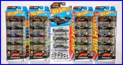 Hot Wheels Formula 1 LOT of 54 Grand Prix Track Set, Premium Set, 5pks + Case