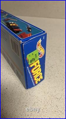 Hot Wheels G-Force Stunt Race Track Set 1988 Iroc & 4 Monster Trucks NOS SEALED