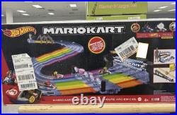Hot Wheels GXX41-MARIO Kart Rainbow Road Track Set OPEN BOX NEVER USED