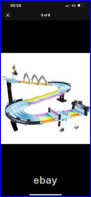 Hot Wheels GXX41-MARIO Kart Rainbow Road Track Set OPEN BOX NEVER USED
