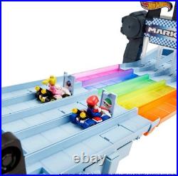 Hot Wheels GXX41-MARIO Kart Rainbow Road Track Set OPEN BOX NEVER USED