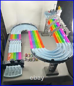 Hot Wheels GXX41-Mario Kart Rainbow Road Track Set Complete With 10 Racers